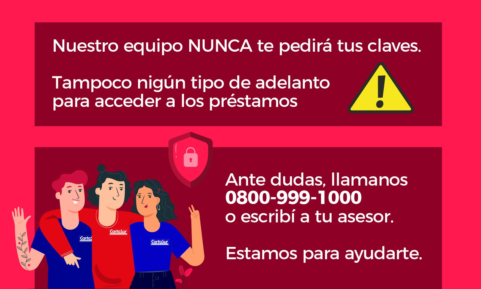 Importante transferencias Importante chequear siempre el destinatario de las transferencias