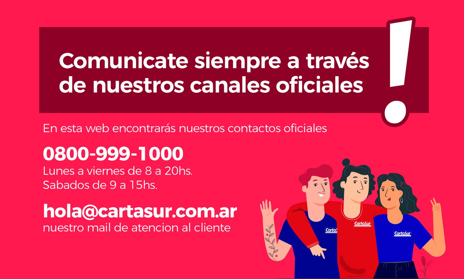 Importante transferencias Importante chequear siempre el destinatario de las transferencias